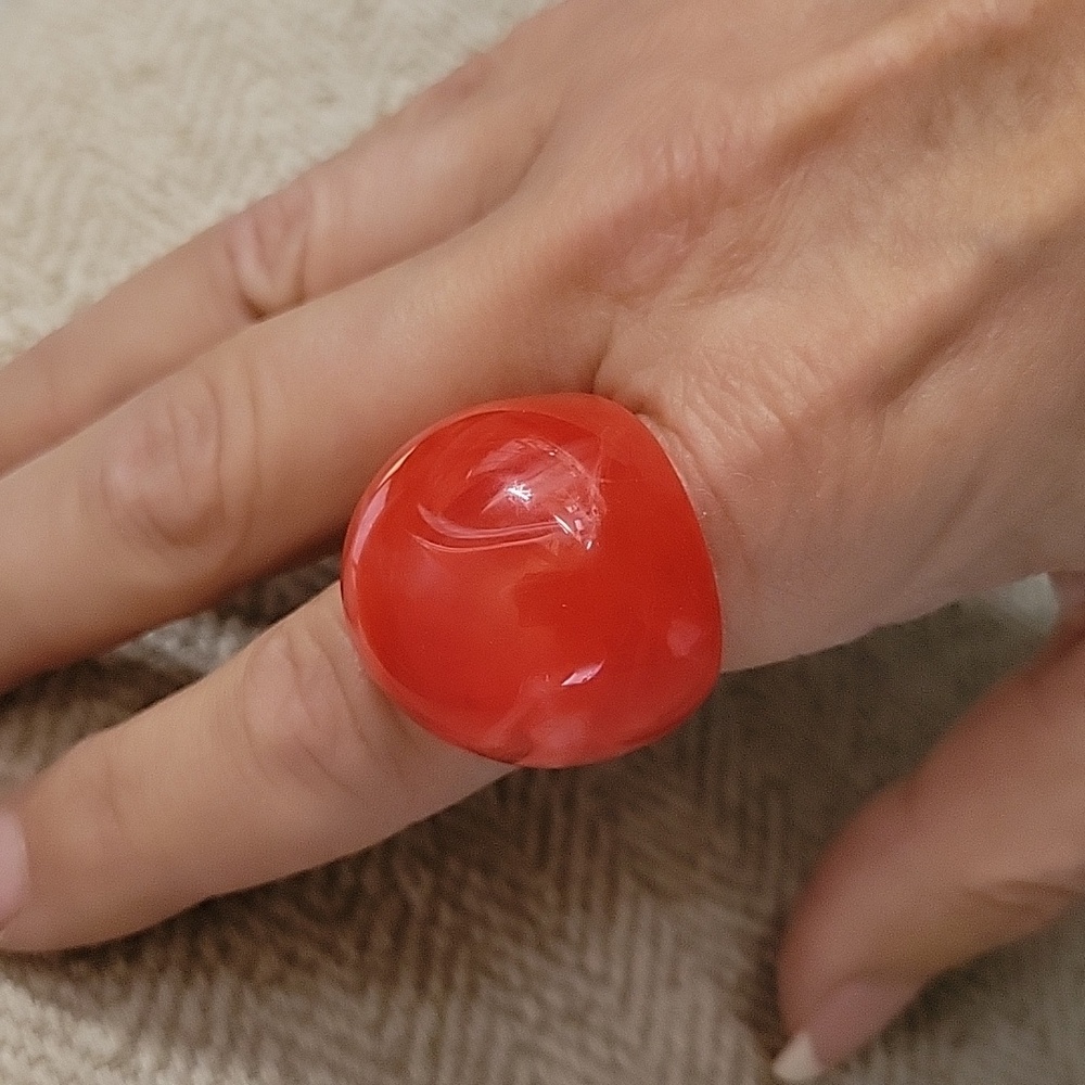 GUMBALL BUBBLE DOME RING, CHOICE OF COLOR - Picture 7 of 9